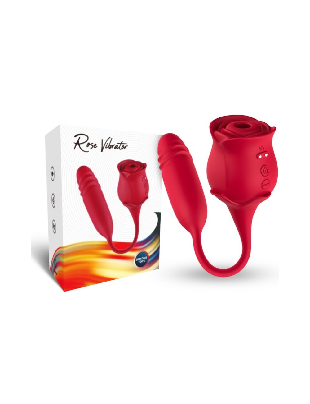 ARMONY - ROSEKNIGTH LICKING VIBRATING CLIT & VIBRATOR RED