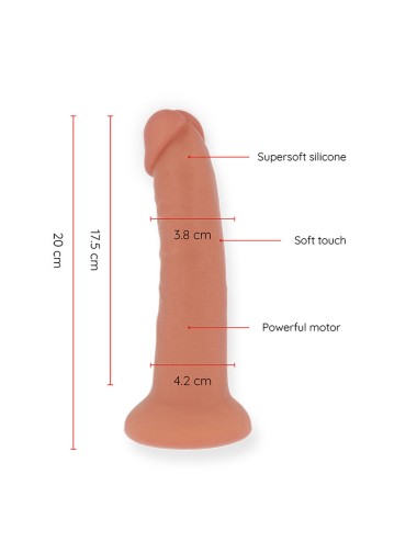 ONINDER - MEDIUM BOGOTÁ VIBRATOR DILDO 9 SPEEDS NATURAL 22 CM -O- 4.5 CM - FREE APP