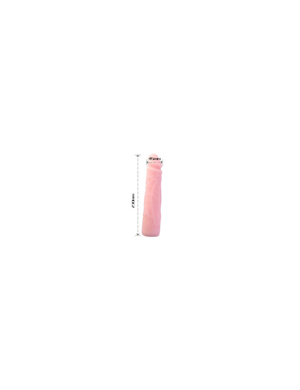 BAILE - REALISTIC SKIN TOUCH SILICONE DILDO 23 CM BAILE - REALISTIC SKIN TOUCH SILICONE DILDO 23 CM