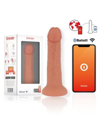 ONINDER - LARGE BOGOTÁ VIBRATOR DILDO 9 SPEEDS NATURAL 22 CM -O- 4.5 CM - FREE APP