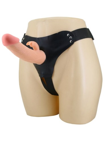 PRETTY LOVE - MAVIS HARNESS UNIVERSAL BRIEFS WITH DILDO 19 CM NATURAL