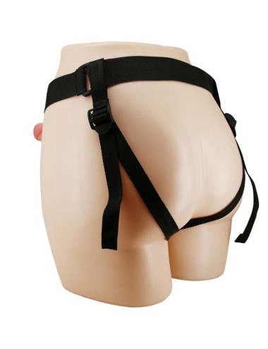PRETTY LOVE - MAVIS HARNESS UNIVERSAL BRIEFS WITH DILDO 19 CM NATURAL