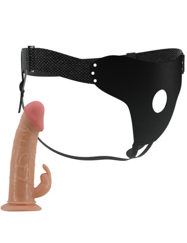 PRETTY LOVE - MAVIS HARNESS UNIVERSAL BRIEFS WITH DILDO 19 CM NATURAL