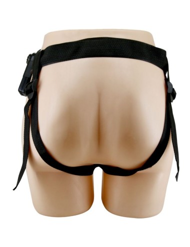 PRETTY LOVE - MARION HARNESS UNIVERSAL BRIEFS WITH VIBRATION DILDO 19 CM BROWN