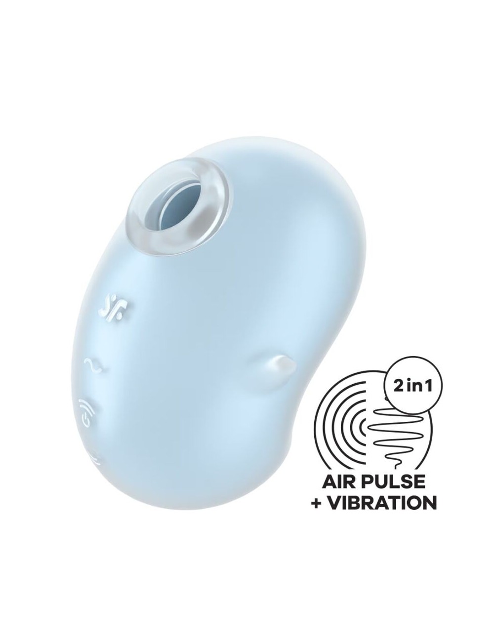 SATISFYER - CUTIE GHOST LAY-ON VIBRATOR LIGHT BLUE SATISFYER - CUTIE GHOST LAY-ON VIBRATOR LIGHT BLUE