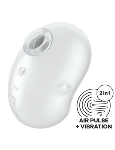 SATISFYER - CUTIE GHOST LAY-ON VIBRATOR WHITE