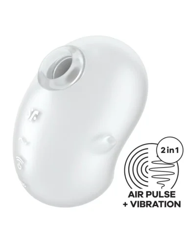 SATISFYER - CUTIE GHOST LAY-ON VIBRATOR WHITE