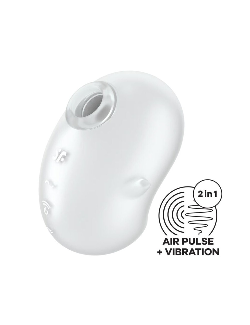 SATISFYER - CUTIE GHOST LAY-ON VIBRATOR WHITE SATISFYER - CUTIE GHOST LAY-ON VIBRATOR WHITE