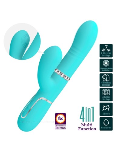 PRETTY LOVE - MULTIFUNCTION G-SPOT VIBRATOR AQUA GREEN