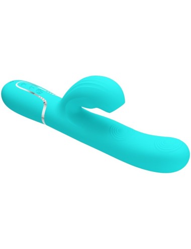 PRETTY LOVE - PERLITA MULTIFUNCTION 3 IN 1 G-SPOT VIBRATOR AQUA GREEN