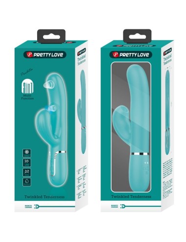 PRETTY LOVE - PERLITA MULTIFUNCTION 3 IN 1 G-SPOT VIBRATOR AQUA GREEN