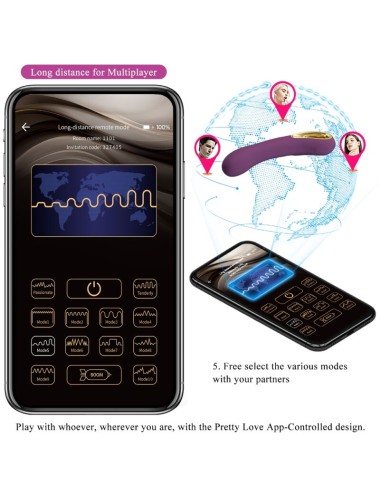 PRETTY LOVE - ETHAN RECHARGEABLE VIBRATOR LILA