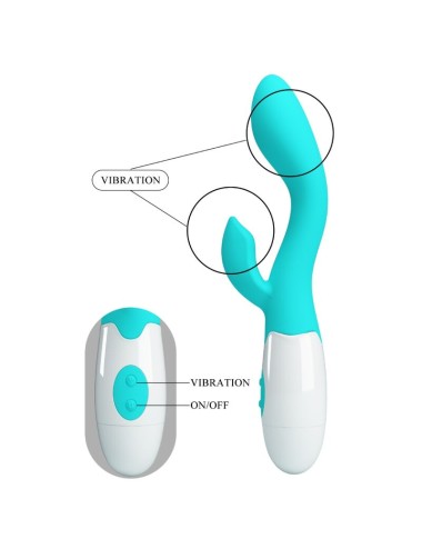 PRETTY LOVE - BRIGHTY G-SPOT VIBRATOR AQUA GREEN