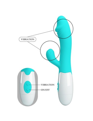 PRETTY LOVE - SNAPPY G-SPOT VIBRATOR AQUA GREEN