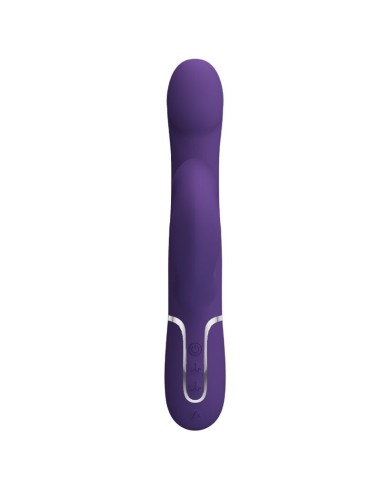 PRETTY LOVE - ZALIN RABBIT VIBRATOR PEARLS 4 IN 1 PURPLE