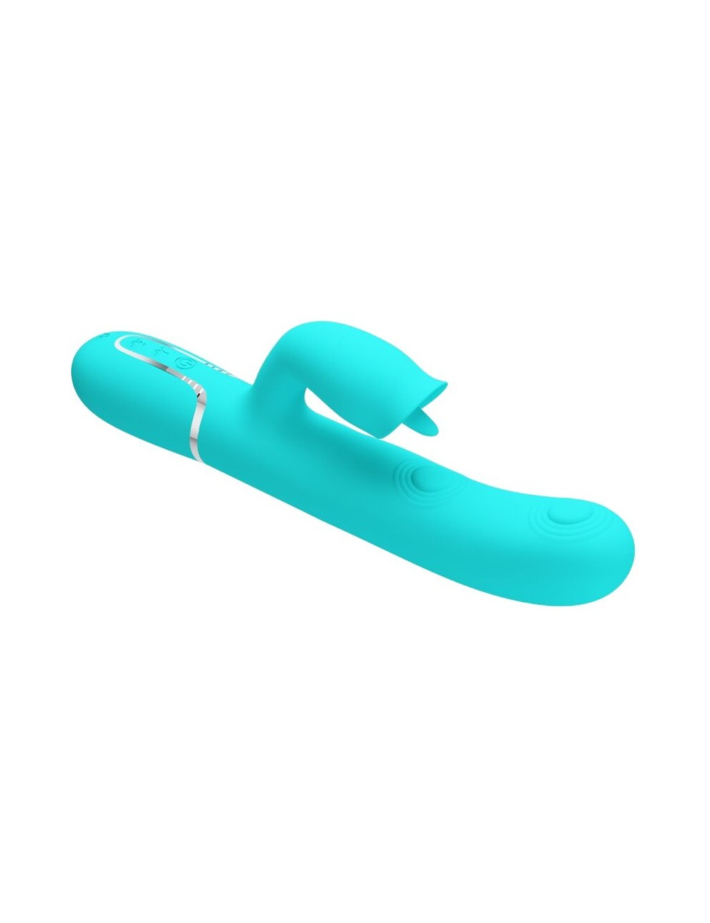 PRETTY LOVE - RABBIT VIBRATOR WITH LICKING AQUA GREEN PRETTY LOVE - RABBIT VIBRATOR WITH LICKING AQUA GREEN