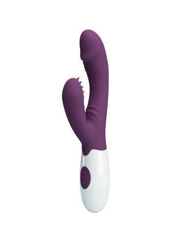 PRETTY LOVE - ANDRE RABBIT VIBRATOR & G-POINT STIMULATOR PURPLE