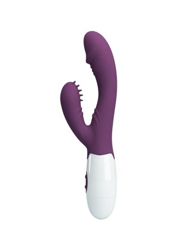 PRETTY LOVE - ANDRE RABBIT VIBRATOR & G-POINT STIMULATOR PURPLE