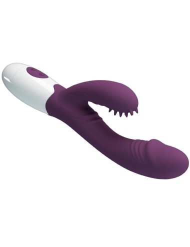 PRETTY LOVE - ANDRE RABBIT VIBRATOR & G-POINT STIMULATOR PURPLE