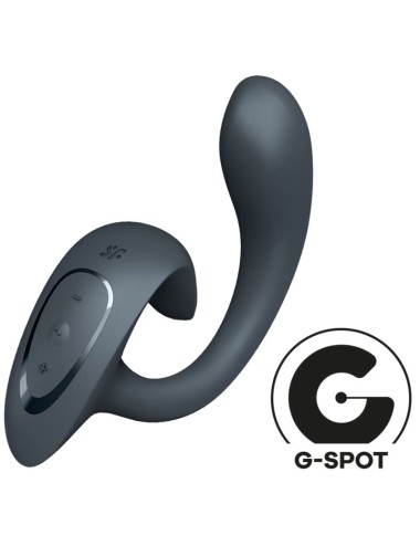 SATISFYER - G FOR GODDESS 1 RABBIT VIBRATOR DARK GRAY
