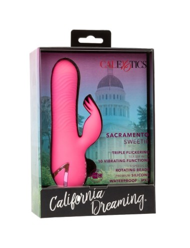 CALEXOTICS - SACRAMENTO SWEETIE VIBRATOR RABBIT PINK BY CALIFORNIA DREAMING