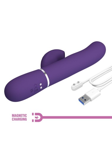 PRETTY LOVE - PERLITA G-SPOT VIBRATOR 3 IN 1 MULTIFUNCTION PURPLE