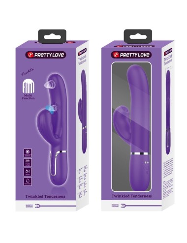 PRETTY LOVE - PERLITA G-SPOT VIBRATOR 3 IN 1 MULTIFUNCTION PURPLE
