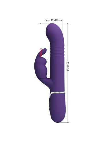 PRETTY LOVE - COALE RABBIT VIBRATOR 4 IN 1 PURPLE