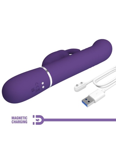 PRETTY LOVE - COALE RABBIT VIBRATOR 4 IN 1 PURPLE
