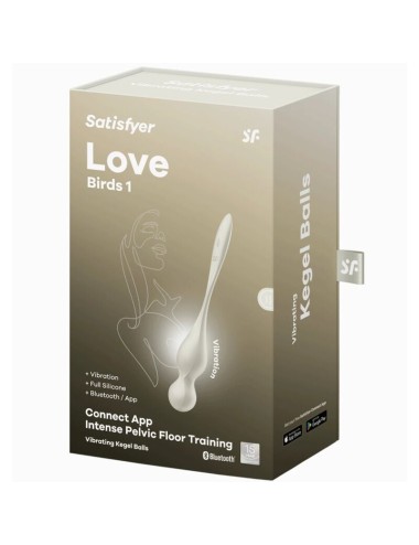 SATISFYER - LOVE BIRDS VIBRATING KEGEL BALLS WHITE