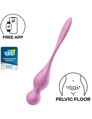 SATISFYER - LOVE BIRDS VIBRATING KEGEL BALLS PINK