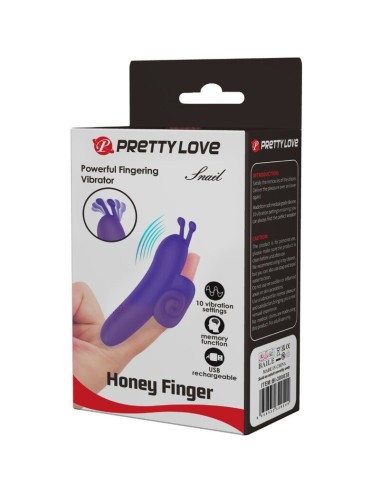 PRETTY LOVE - SNAIL POWERFUL PURPLE FINGER STIMULATOR