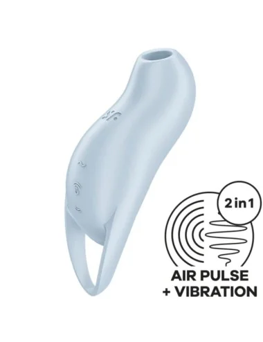 SATISFYER - POCKET PRO 1 CLITORIS STIMULATOR LIGHT BLUE