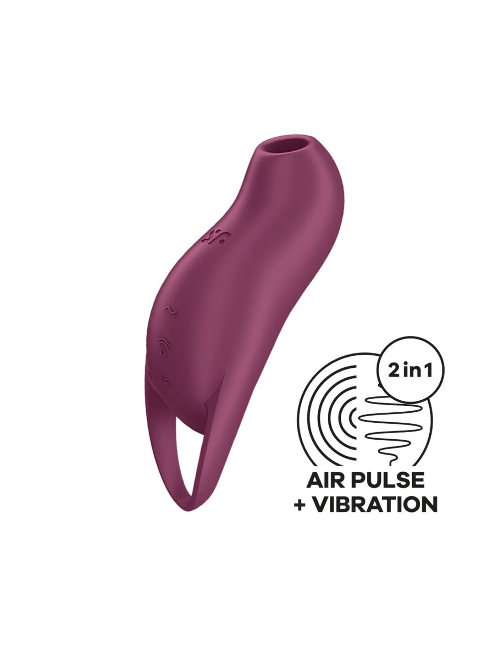 SATISFYER - POCKET PRO 1 CLITORIS STIMULATOR GARNET SATISFYER - POCKET PRO 1 CLITORIS STIMULATOR GARNET
