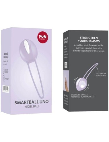 FUN FACTORY - SMARTBALL UNO PELVIC BALL WHITE / PASTEL LILAC