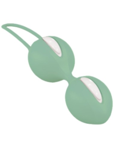 FUN FACTORY - SMARTBALLS DUO PELVIC BALLS WHITE / GREEN PISTACHIO