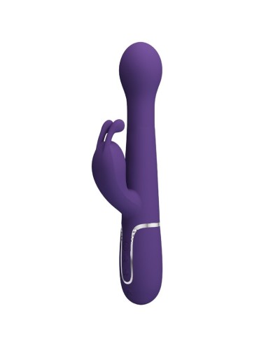 PRETTY LOVE - DEJON RABBIT VIBRATOR 3 IN 1 MULTIFUNCTION PURPLE