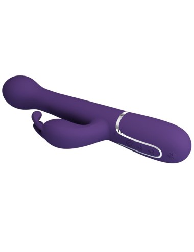 PRETTY LOVE - DEJON RABBIT VIBRATOR 3 IN 1 MULTIFUNCTION PURPLE
