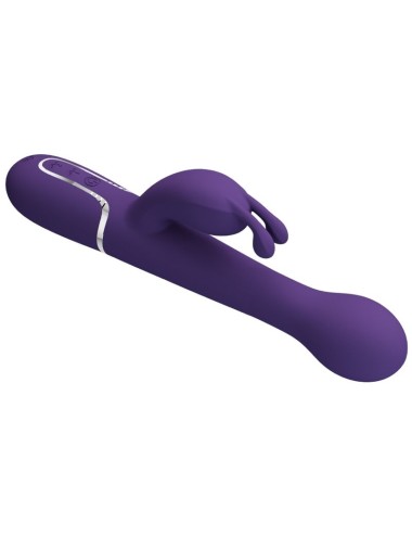 PRETTY LOVE - DEJON RABBIT VIBRATOR 3 IN 1 MULTIFUNCTION PURPLE