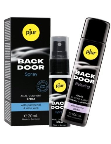 PJUR - BACK DOOR SET OF ANAL LUBRICANT AND SPRAY