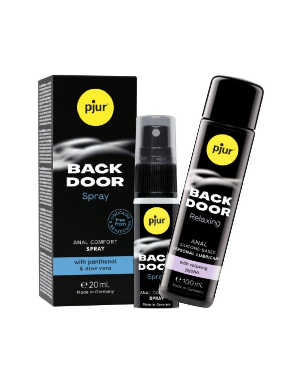 PJUR - BACK DOOR SET OF ANAL LUBRICANT AND SPRAY