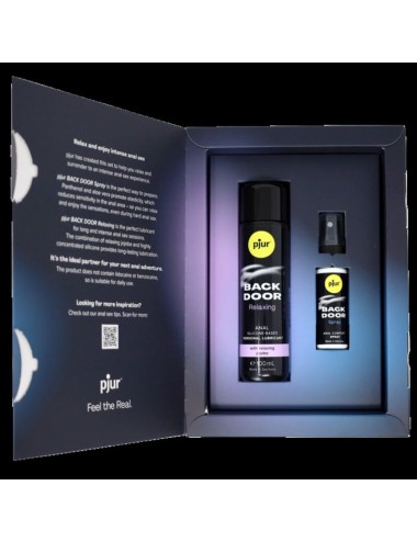 PJUR - BACK DOOR SET OF ANAL LUBRICANT AND SPRAY