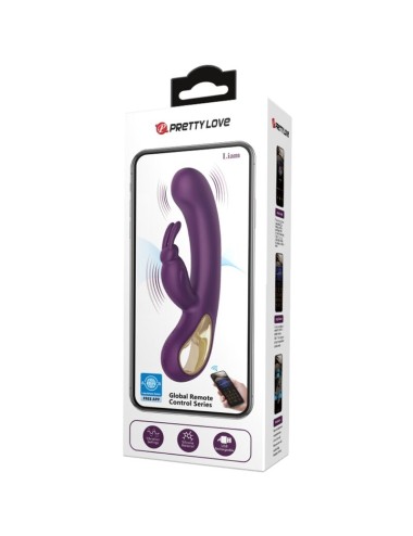 PRETTY LOVE - LIAM RABBIT VIBRATOR & G SPOT STIMULATOR PURPLE