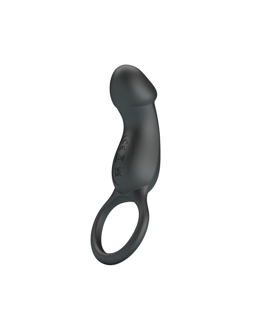 PRETTY LOVE - TRAE VIBRATING BLACK RING WITH STIMULATOR PRETTY LOVE - TRAE VIBRATING BLACK RING WITH STIMULATOR