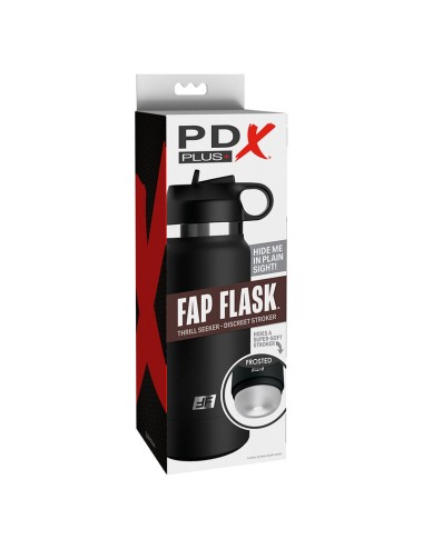 PDX PLUS - FAP FLASK BOTTLE DISCRET STROKER CLEAR MODEL 1