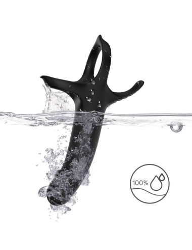 ARMONY - DILDO WITH RING & VIBRATOR BLACK