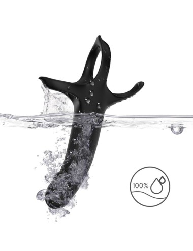 ARMONY - DILDO WITH RING & VIBRATOR BLACK