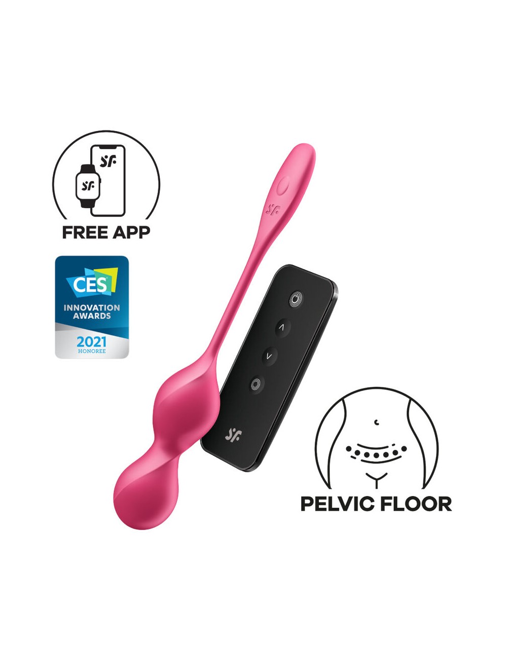 SATISFYER - LOVE BIRDS 2 VIBRATING KEGEL BALLS + FREE APP SATISFYER - LOVE BIRDS 2 VIBRATING KEGEL BALLS + FREE APP