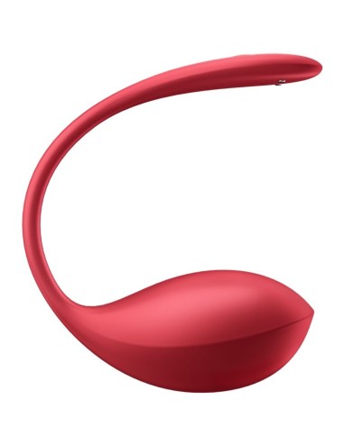 SATISFYER - SHINY PETAL G POINT REMOTE CONTROL STIMULATOR RED FREE APP