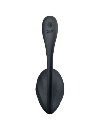SATISFYER - RIBBED PETAL G POINT STIMULATOR REMOTE CONTROL BLACK FREE APP